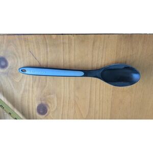 Calphalon Black Nylon Mixing Spoon Grey Soft Grip Handle 12 Inch Kitchen Utensil
